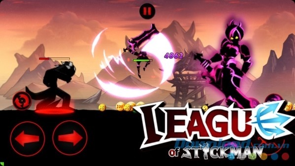 Game hành động đối kháng đặc sắc League of Stickman 2017-Ninja cho Android