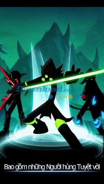 League of Stickman sở hữu hệ thống nhân vật được tạo hình ngộ nghĩnh
