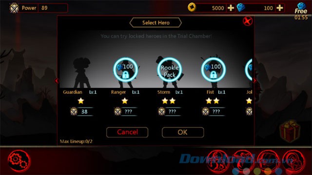 Dần mở khóa các nhân vật khác