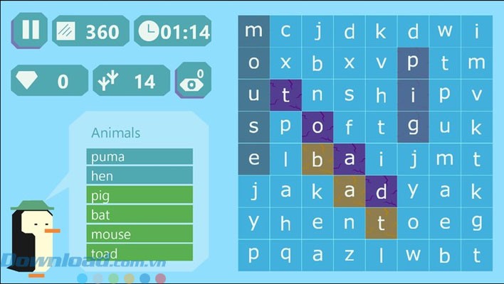 Tìm từ thuộc nhiều chủ đề khác nhau