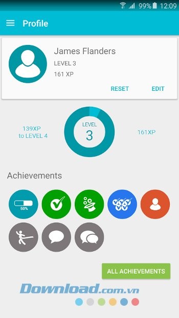 Bảng thành tích cá nhân trong Learn Java