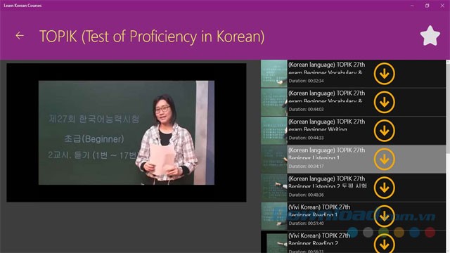 Học tiếng Hàn qua video