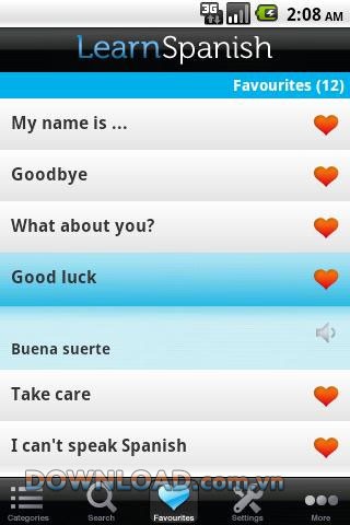 Learn Spanish Phrasebook for Android
