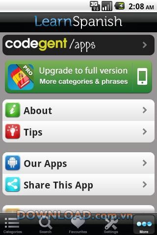 Learn Spanish Phrasebook for Android