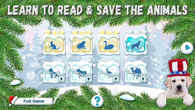 Learn to Read and Save the Animals cung cấp các bài học có độ khó tăng dần