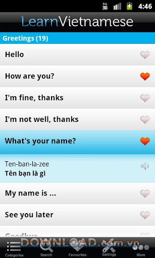 Learn Vietnamese Phrasebook for Android