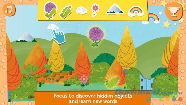 Tập trung tìm đồ vật ẩn giấu và học từ mới