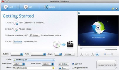 Leawo Mac DVD Ripper