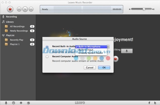 Leawo Music Recorder for Mac