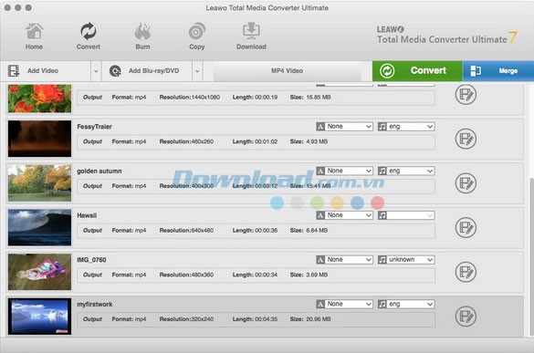 Leawo Total Media Converter Ultimate cho Mac
