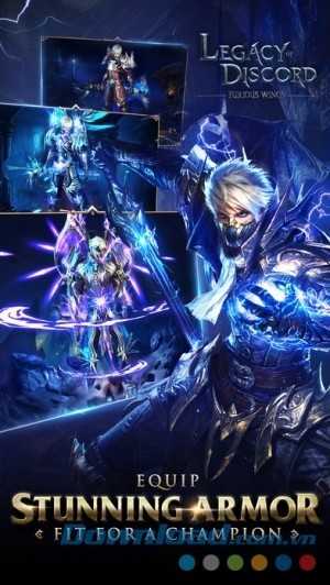 Legacy of Discord iOS cung cấp nhiều trang bị mạnh mẽ