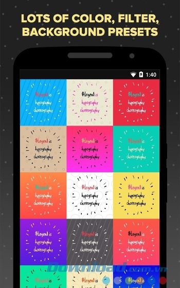 Legend gồm nhiều gói Preset khác nhau