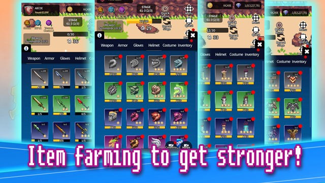 Tùy chỉnh nhân vật của bạn với lựa chọn trang phục, vũ khí