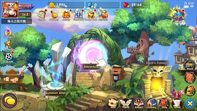 Legend of Heroes: Eternal Arena là game chiến thuật thẻ bài sôi động