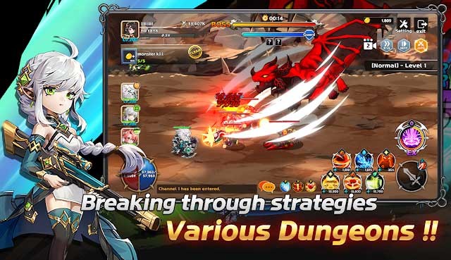 Chinh phục các ngục tối bằng chiến lược của bạn trong game Legend of Kingdom
