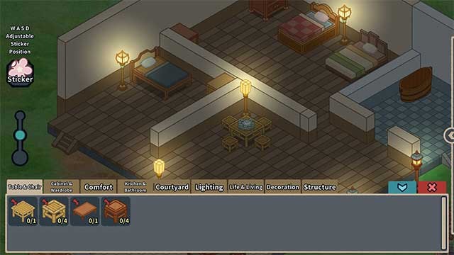 Mở khóa nhiều món đồ nội thất để trang trí nhà