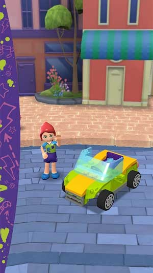 Vào vai một trong 5 cô gái và lái xe khắp thành phố LEGO Heartlake