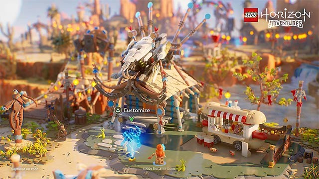 Tự do tùy chỉnh nhân vật và công trình trong LEGO Horizon Adventure