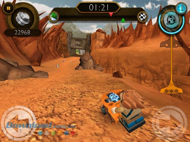 Giao diện màn chơi game LEGO Speedorz