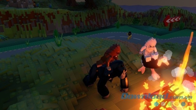 Điều khiển nhân vật trong game phiêu lưu mới LEGO Worlds cho máy tính