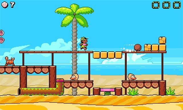 Leilani's Island là một trò chơi phiêu lưu đi cảnh 2D phong cách nhiệt đới