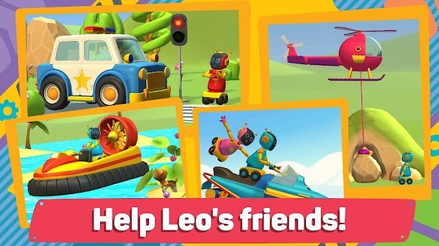 Giúp bạn bè của Leo trong các nhiệm vụ khác nhau trong game Leo and Cars 2
