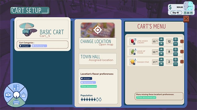 Thiết kế xe bán kem di động, quản lý nguyên liệu và menu