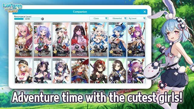 Phiêu lưu cùng các cô nàng xinh đẹp, đáng yêu trong game Let’s Go! Rain – Cute Idle RPG