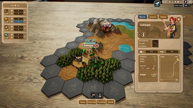 Xây dựng các công trình, khai thác tài nguyên và bảo vệ thành quả khỏi kẻ cướp