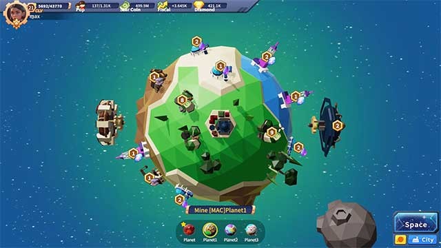 Phát triển thêm các hành tinh để tăng cường sức mạnh kinh tế