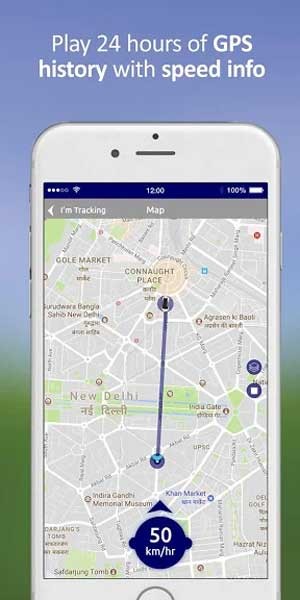 Letstrack sẽ ghi lại lịch sử GPS và cả thông tin về tốc độ di chuyển