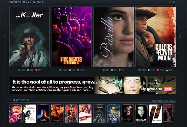 Theo dõi mọi bộ phim bạn từng xem (hoặc bắt đầu từ ngày bạn tham gia)