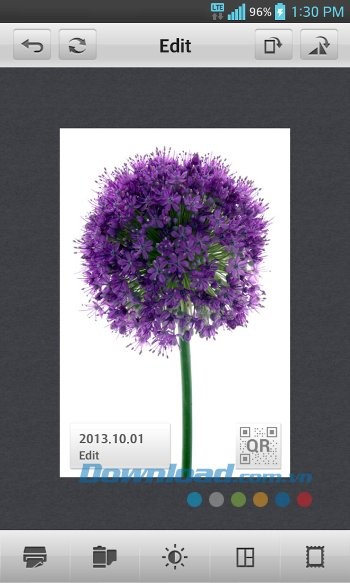 Tính năng chỉnh sửa ảnh trước khi in của LG Pocket Photo