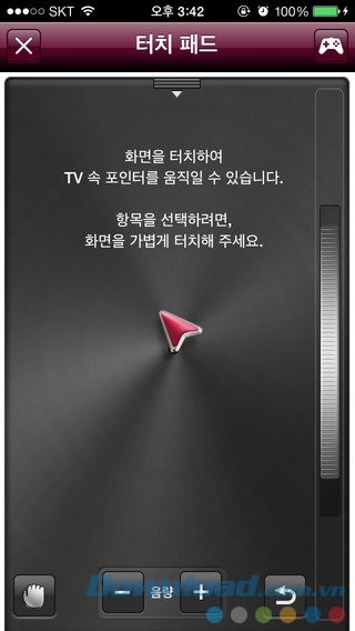 Điều khiển bằng touch pad