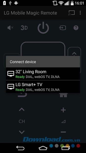 Kết nối Android với Smart TV bằng LG webOS Magic Remote