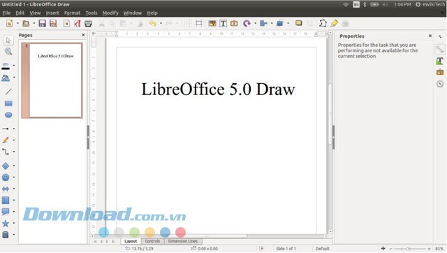 Công cụ vẽ Draw