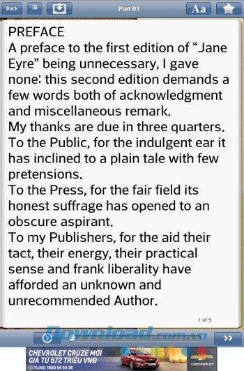 Giao diện đọc sách của Librivox