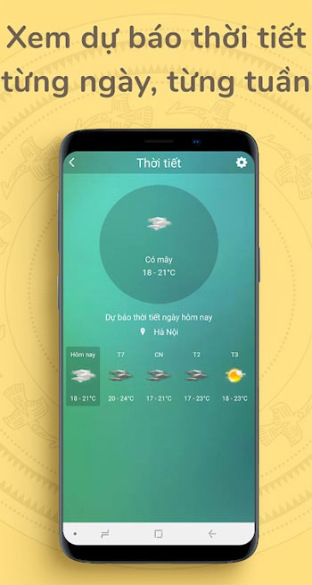 Xem dự báo thời tiết