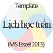 Lịch học tuần: Mẫu lịch học tuần hiệu quả