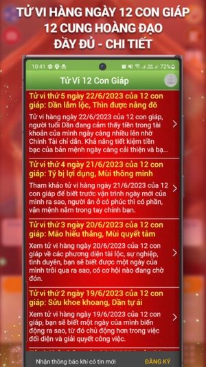 Tử vi 12 con giáp