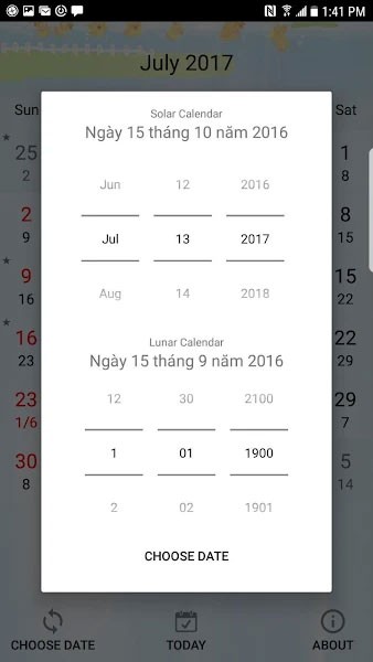 Xem lịch âm dương