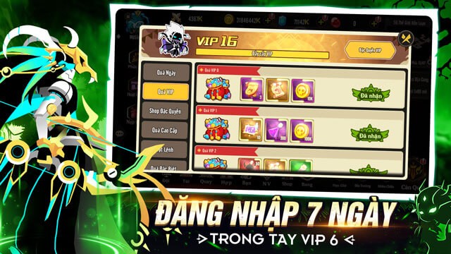 Đăng Nhập 7 Ngày - Trong Tay Vip 6