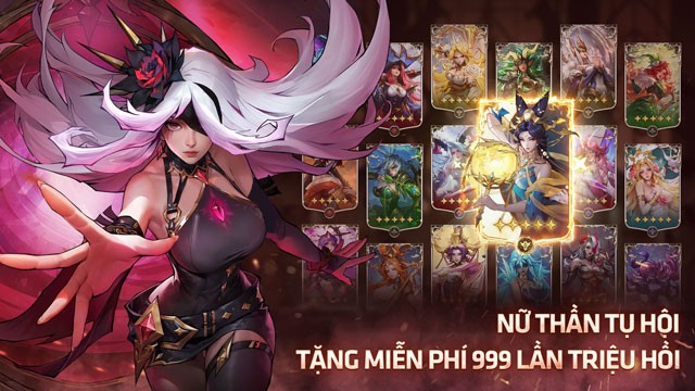 Nữ thần tụ hội, tặng miễn phí 99 lần triệu hồi