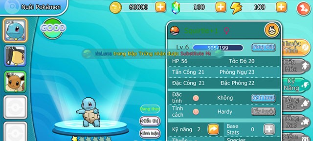 Giao diện chơi game Liên Quân Bảo Bối cho iPhone