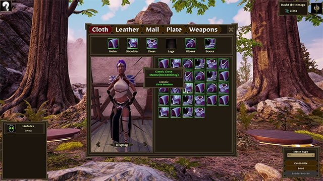 Nâng cấp nhân vật