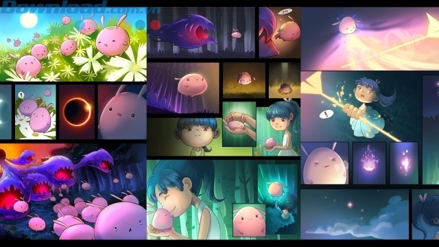 Thiết kế nhân vật dễ thương, ngộ nghĩnh