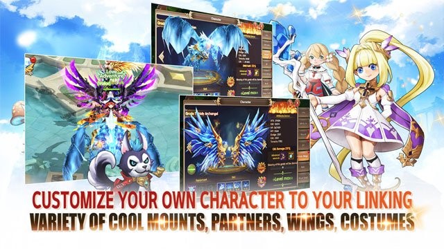 Tùy chỉnh nhân vật với trang phục và bộ cánh theo ý thích