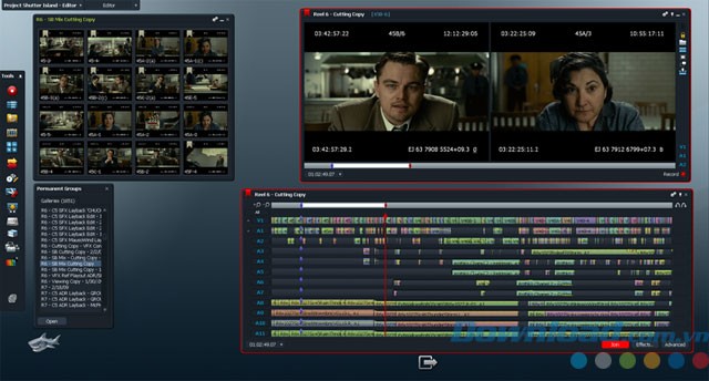 Công cụ làm phim chuyên nghiệp trên Lightworks