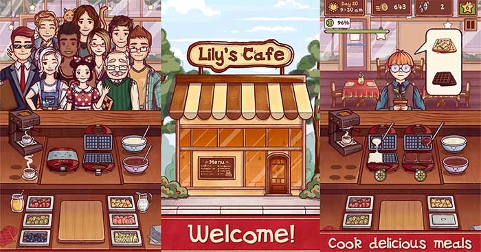 Lily's Café cho Android là game mô phỏng quán cà phê dễ thương