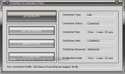 LimeWire Acceleration Patch